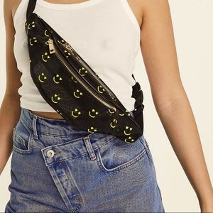 NWOT ASOS HAPPY FACE BELT BAG